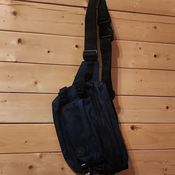 American Eagle Waist Bag Fanny Pack Blue - Picture 3 of 6